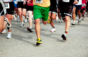 sms at sporting events example marathon runners