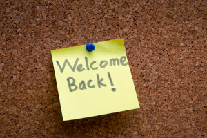 welcome back church visitors