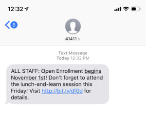 open enrollment text