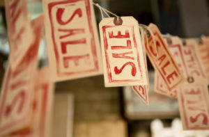 retail store sale tags